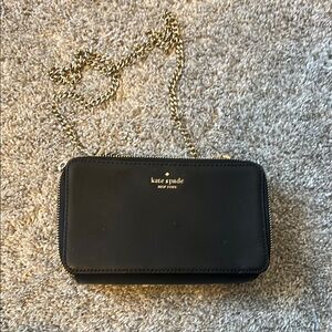 Kate Spade Black Wallet with Chain
